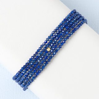 Lapis Wrap Bracelet - Necklace - Anne Sportun Fine Jewellery