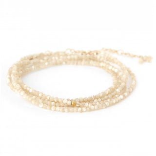 Mother of Pearl Wrap Bracelet - Necklace - Anne Sportun Fine Jewellery