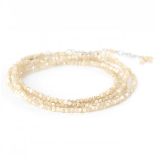 Mother of Pearl Wrap Bracelet - Necklace - Anne Sportun Fine Jewellery