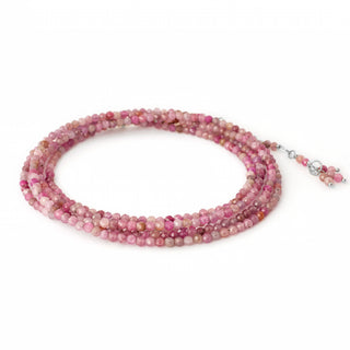 Multi Pink Ruby Wrap Bracelet - Necklace - Anne Sportun Fine Jewellery