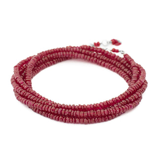 Ruby Wrap Bracelet - Necklace - Anne Sportun Fine Jewellery