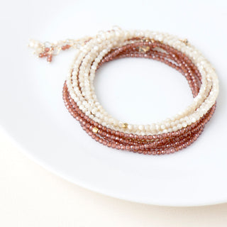 Red Garnet Wrap Bracelet - Necklace - Anne Sportun Fine Jewellery