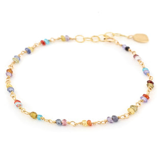 Gold Tied Gemstone Bracelet - Anne Sportun Fine Jewellery