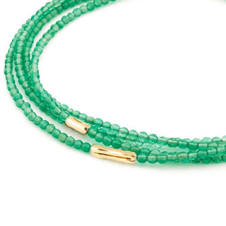 Three Gold Accent River Wrap ‚Äì 18K Yellow Gold - Anne Sportun Fine Jewellery