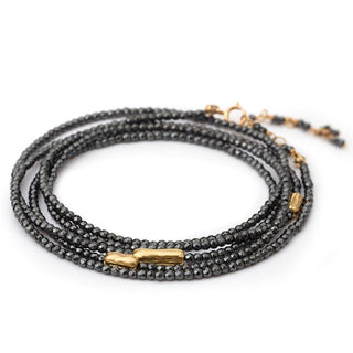 Three Gold Accent River Wrap ‚Äì 14K White Gold - Anne Sportun Fine Jewellery