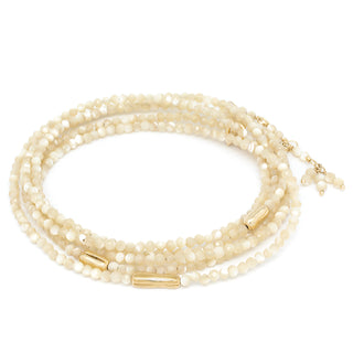 Three Gold Accent River Wrap, 18K Yellow Gold - Anne Sportun Fine Jewellery