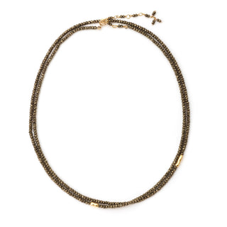 Three Gold Accent River Wrap ‚Äì 18K Yellow Gold - Anne Sportun Fine Jewellery