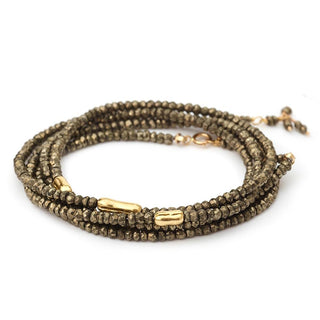 Three Gold Accent River Wrap ‚Äì 14K White Gold - Anne Sportun Fine Jewellery