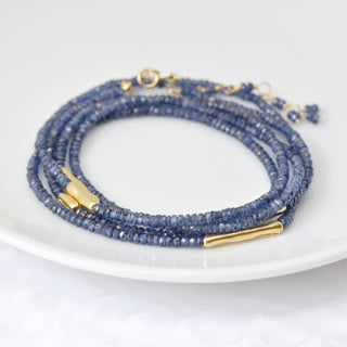 Five Gold Accent Gemstone Wrap , 18K Yellow Gold - Anne Sportun Fine Jewellery