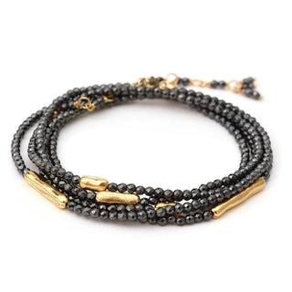 Five Gold Accent Gemstone Wrap ‚Äì 18K Yellow Gold - Anne Sportun Fine Jewellery