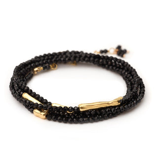 Five Gold Accent Gemstone Wrap ‚Äì 18K Yellow Gold - Anne Sportun Fine Jewellery