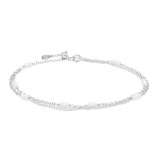 Luna' Double Strand Pearl Station Bracelet - Anne Sportun Fine Jewellery