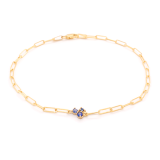 Tiny Trio Blue Sapphire Festival Bracelet