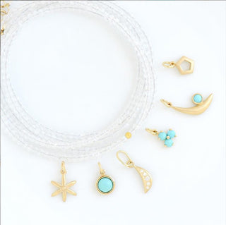 Trillium Gemstone Charm - Anne Sportun Fine Jewellery