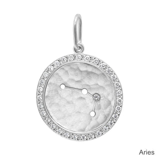 Diamond Halo Celestial Zodiac Sign Charm