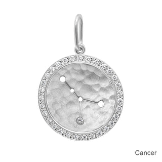 Diamond Halo Celestial Zodiac Sign Charm