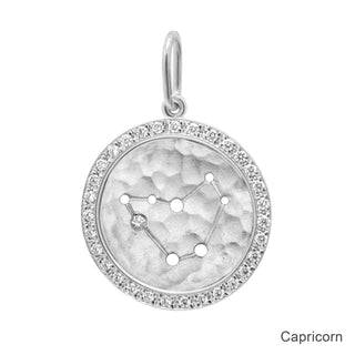 Diamond Halo Celestial Zodiac Sign Charm