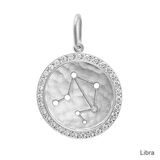 Diamond Halo Celestial Zodiac Sign Charm