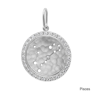 Diamond Halo Celestial Zodiac Sign Charm