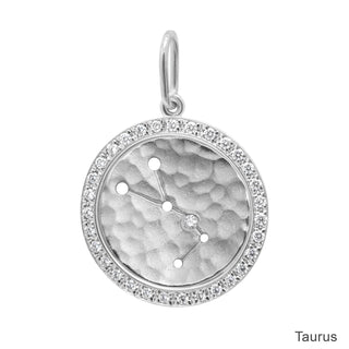Diamond Halo Celestial Zodiac Sign Charm