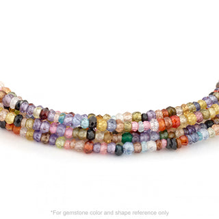 'Wrap' Gemstone Large Hammered Disc Necklace - Anne Sportun Fine Jewellery