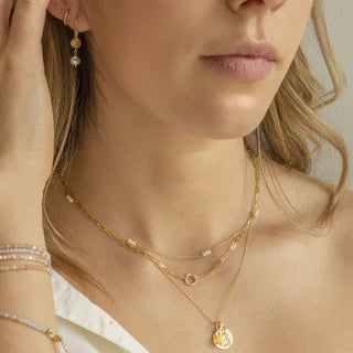 Luna' Freshwater Pearl Station Necklace - Anne Sportun Fine Jewellery