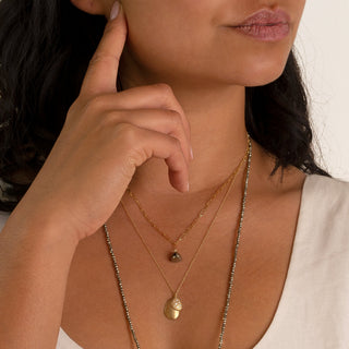 Double Petal Diamond Pendant - Anne Sportun Fine Jewellery
