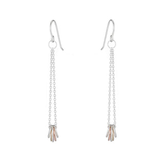 GOLD & SILVER CINQ EARRINGS - Anne Sportun Fine Jewellery
