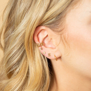 Itty Bitty Smiley Face Stud | 14k - Anne Sportun Fine Jewellery