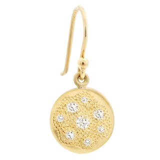Stardust' Disc Hook Earrings - Anne Sportun Fine Jewellery