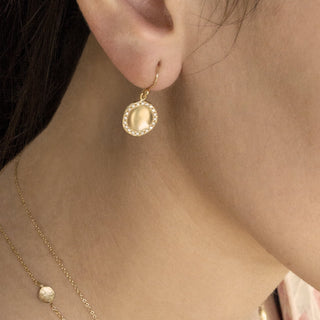 Lilydust Pave Rim Cup Earrings - Anne Sportun Fine Jewellery