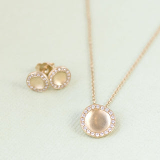 Gold Lilydust Cup Stud Earrings - Anne Sportun Fine Jewellery