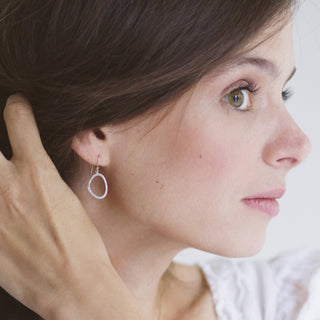 Diamond 'Lilydust' Hook Earrings - Anne Sportun Fine Jewellery