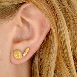 Stardust Diamond Bar Studs - Anne Sportun Fine Jewellery