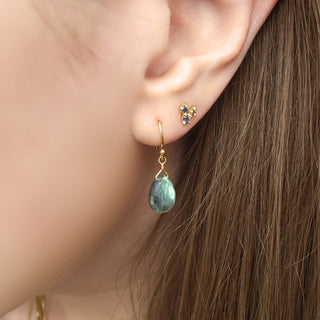 Labradorite Teardrop Briolette Earrings - Anne Sportun Fine Jewellery