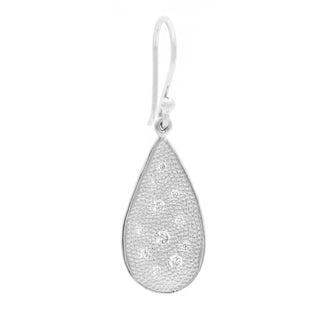 Stardust Diamond Organic Teardrop Earrings - Anne Sportun Fine Jewellery