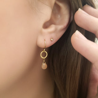 Heart Briolette Gemstone Earrings - Anne Sportun Fine Jewellery