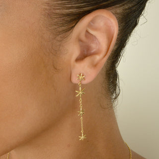 4 Star Dangle Earrings - Anne Sportun Fine Jewellery