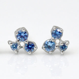 Cluster Trio Sapphire Earrings - Anne Sportun Fine Jewellery