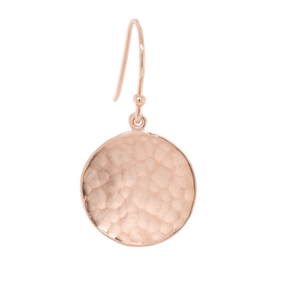 Hammered Disc Coin Drop Earrings - Anne Sportun Fine Jewellery
