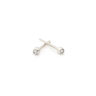 Single Seed Diamond Stud Earrings - Anne Sportun Fine Jewellery