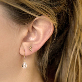 White Topaz Drop Earrings - Anne Sportun Fine Jewellery