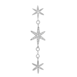 3 Star Diamond Pave Dangler Earring - Anne Sportun Fine Jewellery