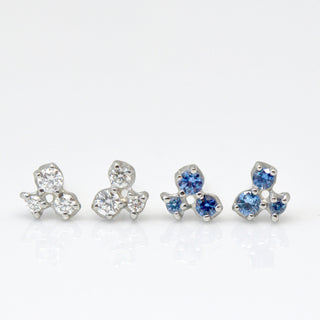 Cluster Trio Diamond Earrings - Anne Sportun Fine Jewellery