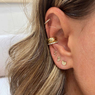 Itty Bitty Snake Stud | 14k - Anne Sportun Fine Jewellery