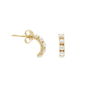 Kusshi Hoops | Pearl - Anne Sportun Fine Jewellery