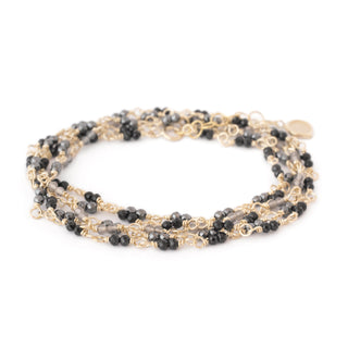 Gold Tied Ombre Gemstone Wrap Bracelet - Anne Sportun Fine Jewellery