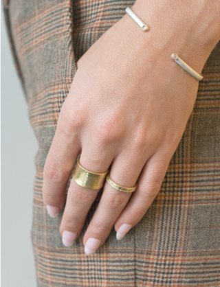 Cigar Band with Diamonds | 18k - Anne Sportun Fine Jewellery
