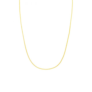 1mm Solid Curb Link Chain Necklace - Anne Sportun Fine Jewellery