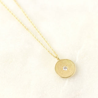 Gold 'Stardust' Cup Pendant - Anne Sportun Fine Jewellery